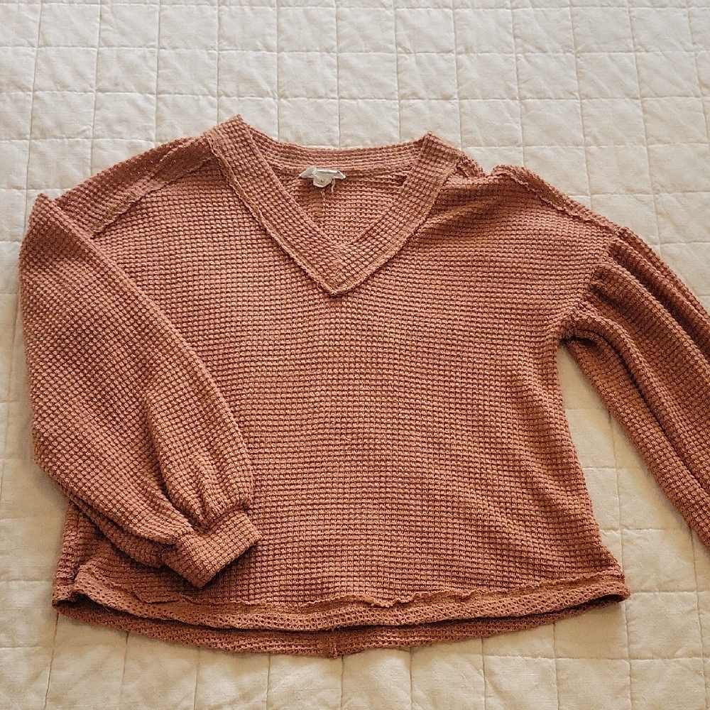 Love Riche V-Neck Sweater - Dusty Pink
